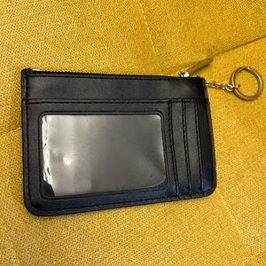 Michael Kors Black Cardholder Keyring with Clear ID Window
